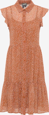 Robe-chemise DreiMaster Vintage en orange : devant