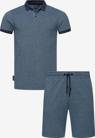 Ragwear Joggingpak 'Porpi' in Blauw: voorkant