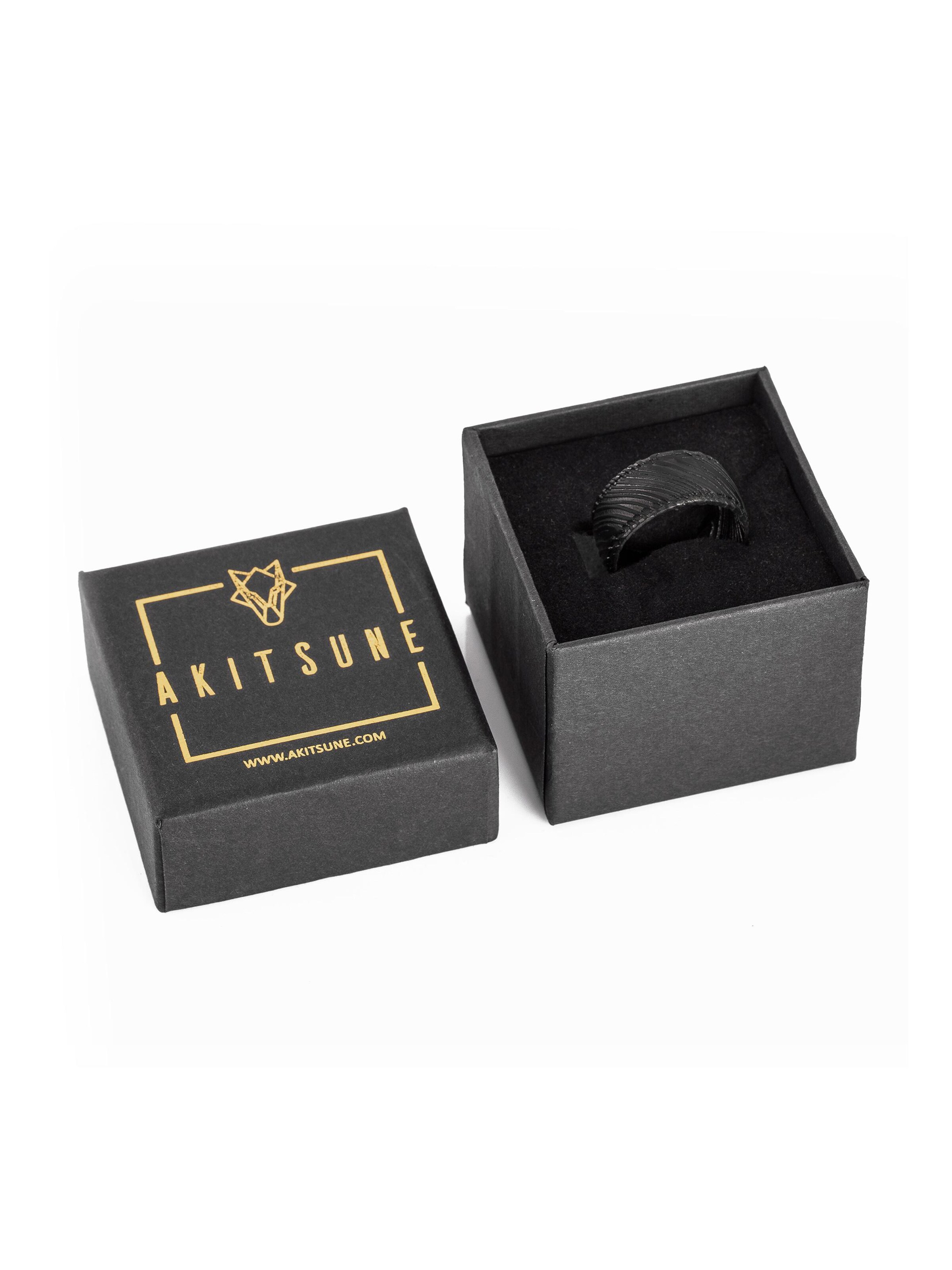 Akitsune Ring 'Orbis' in Black