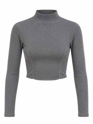 Ethiquet - Top 'Crop Top' em cinzento: frente