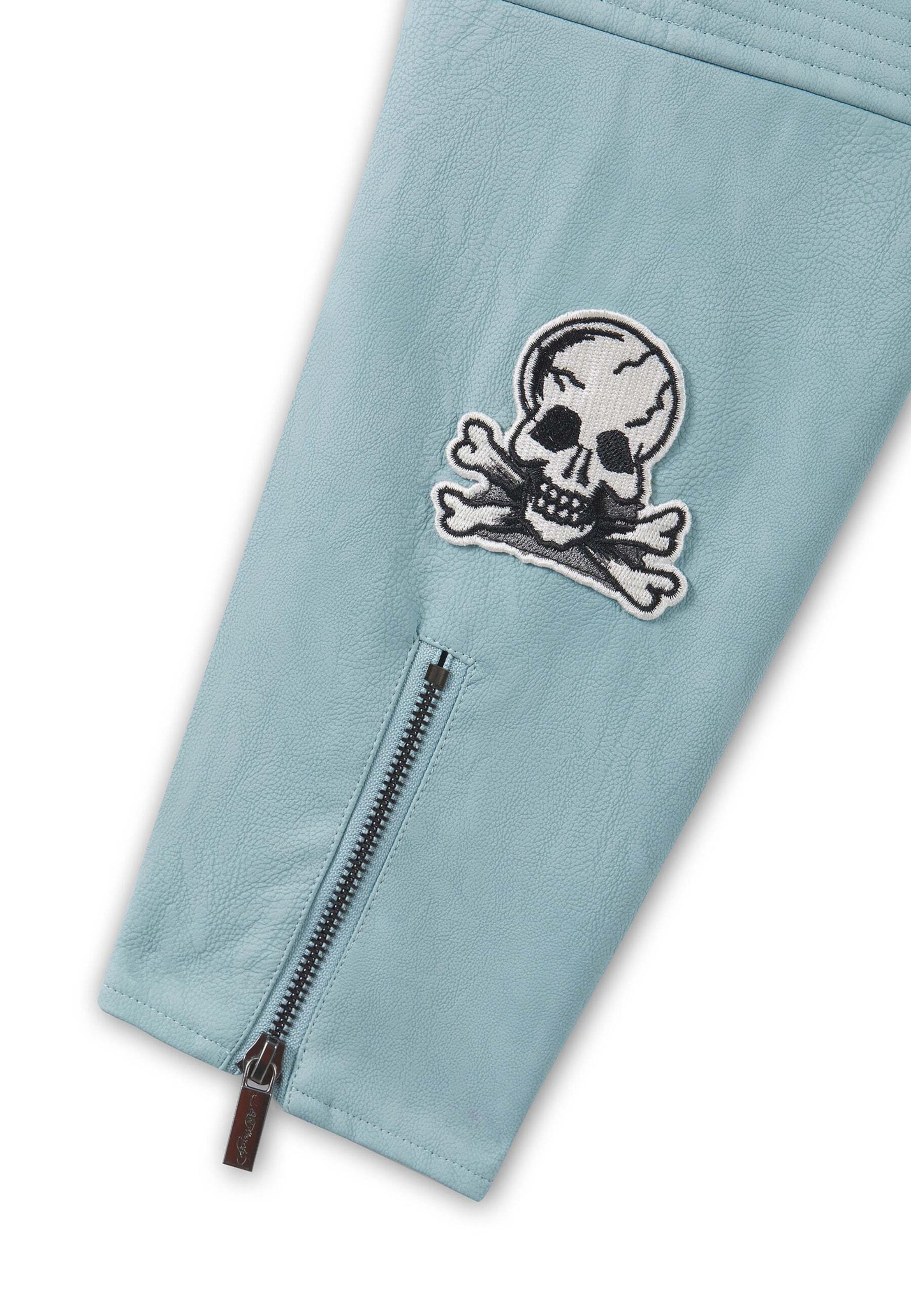 Ed Hardy Övergångsjacka ' Gothic Flames ' i blå