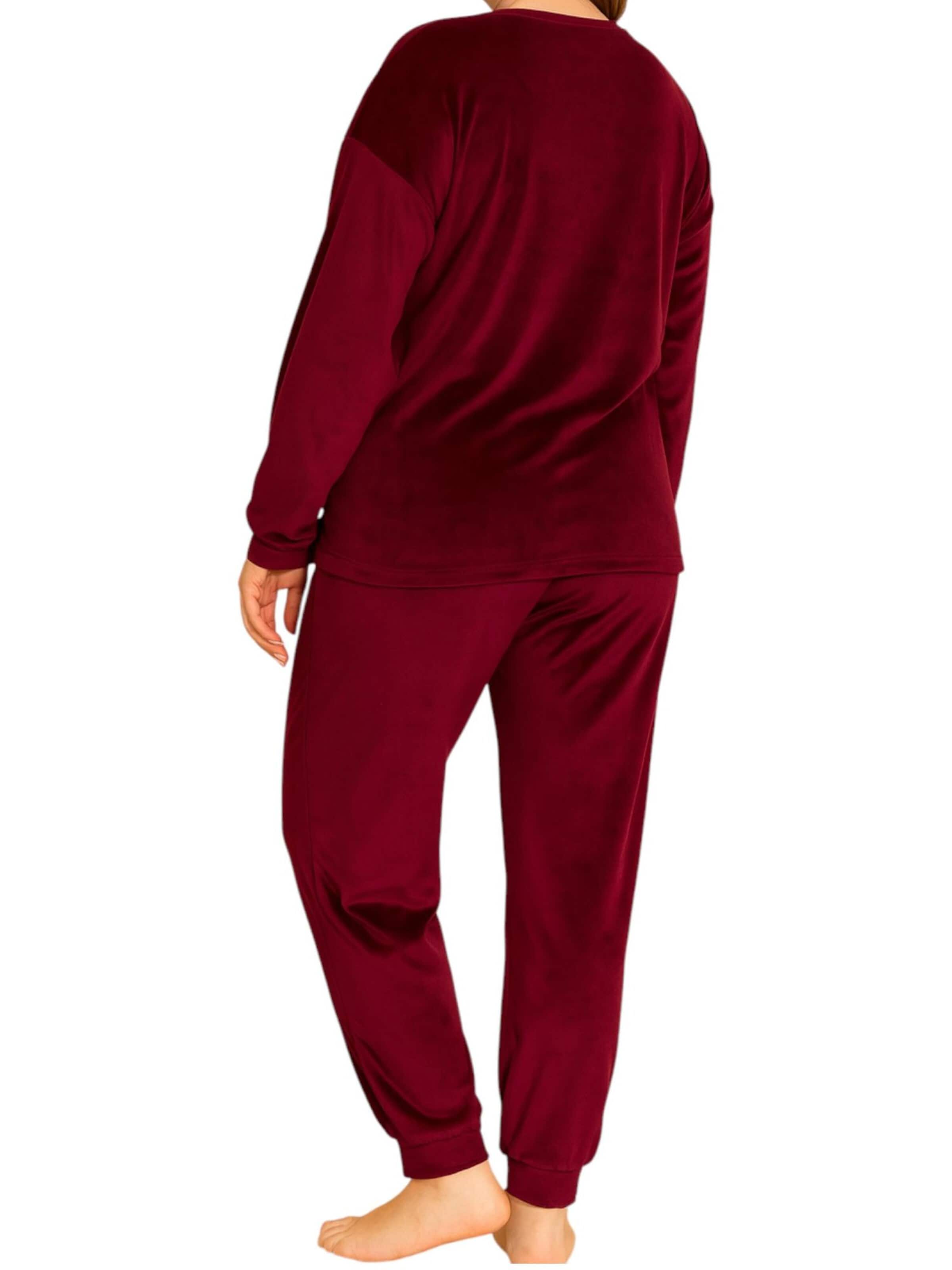 fashionshowcase Pajama 'VelvetDream' in Red