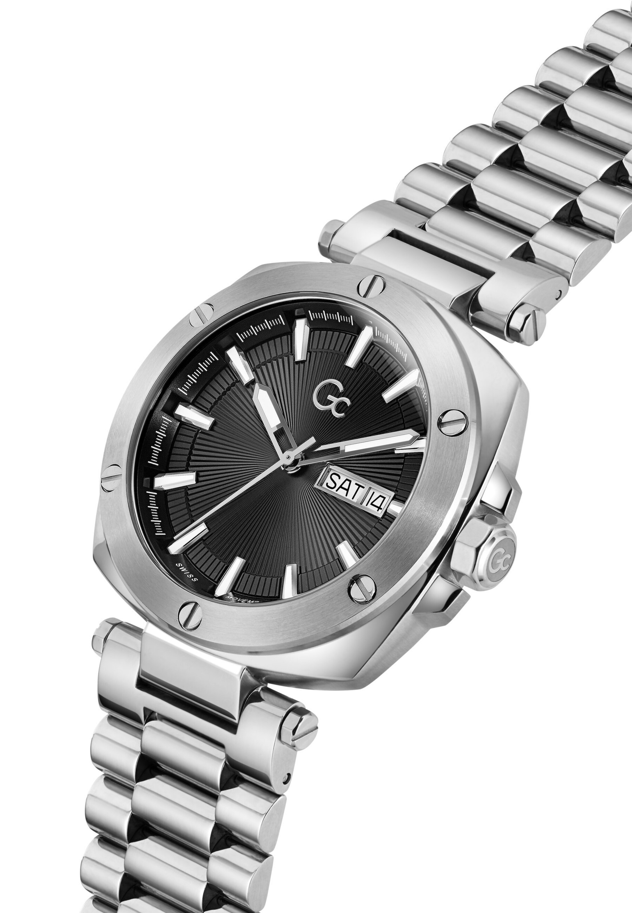 Montre à affichage analogique ' Nobilis ' Gc en argent