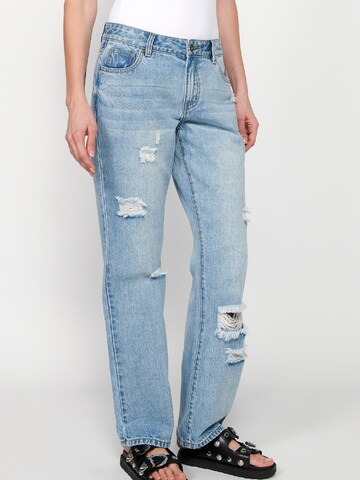 KOROSHI Loosefit Jeans i blå