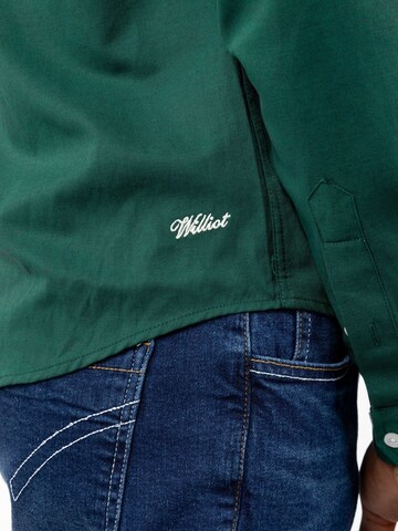 Williot Slim fit Srajca 'Thiago' | zelena barva