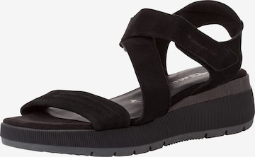 TAMARIS Sandals in Black: front