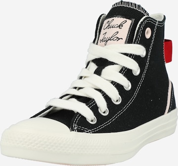 Sneaker înalt de la CONVERSE pe negru: față