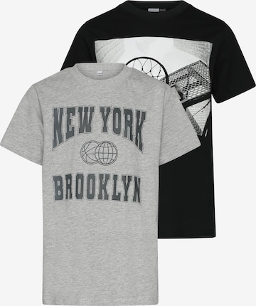 juoda Urban Classics Marškinėliai 'New York & Brookly': priekis