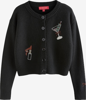 Next Neuletakki värissä musta: etupuoli