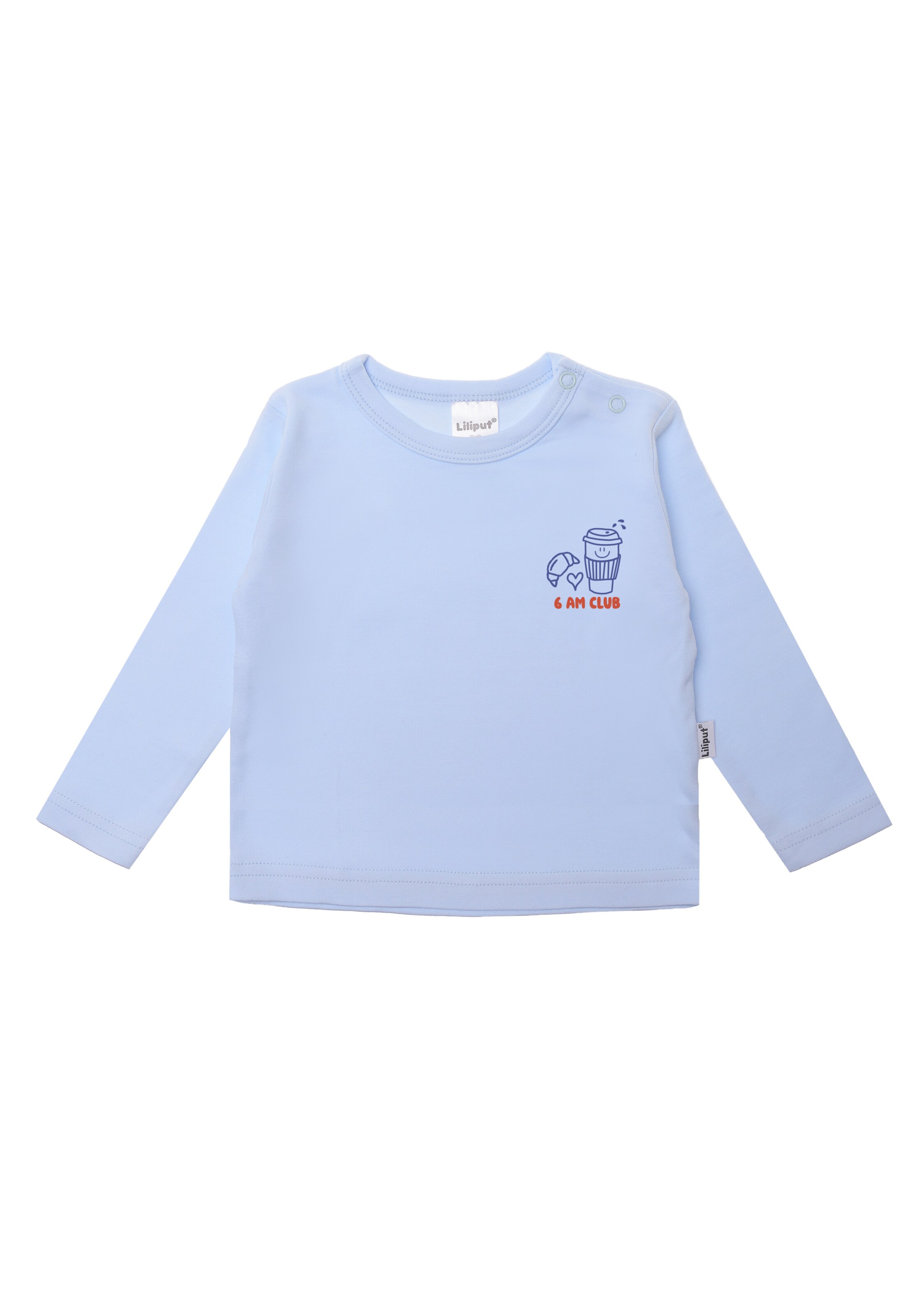 LILIPUT Shirt '6 AM CLUB' in Blue: front