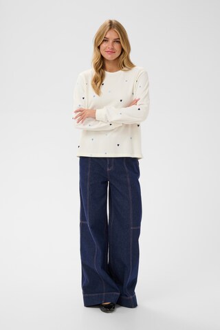 SAINT TROPEZ Sweatshirt 'JohanniSZ' i hvid