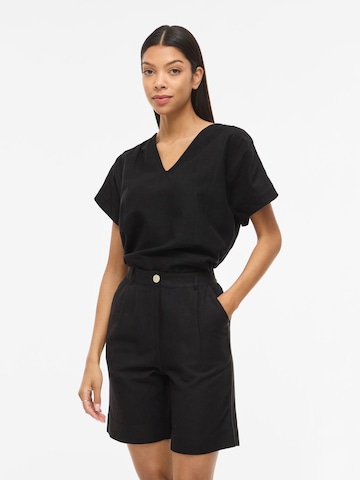 VILA Shirt 'VIPRISILLA' in Zwart: voorkant