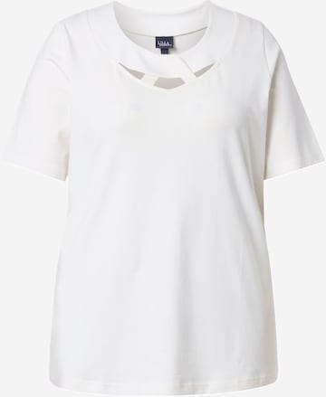 Ulla Popken Shirt in Wit: voorkant