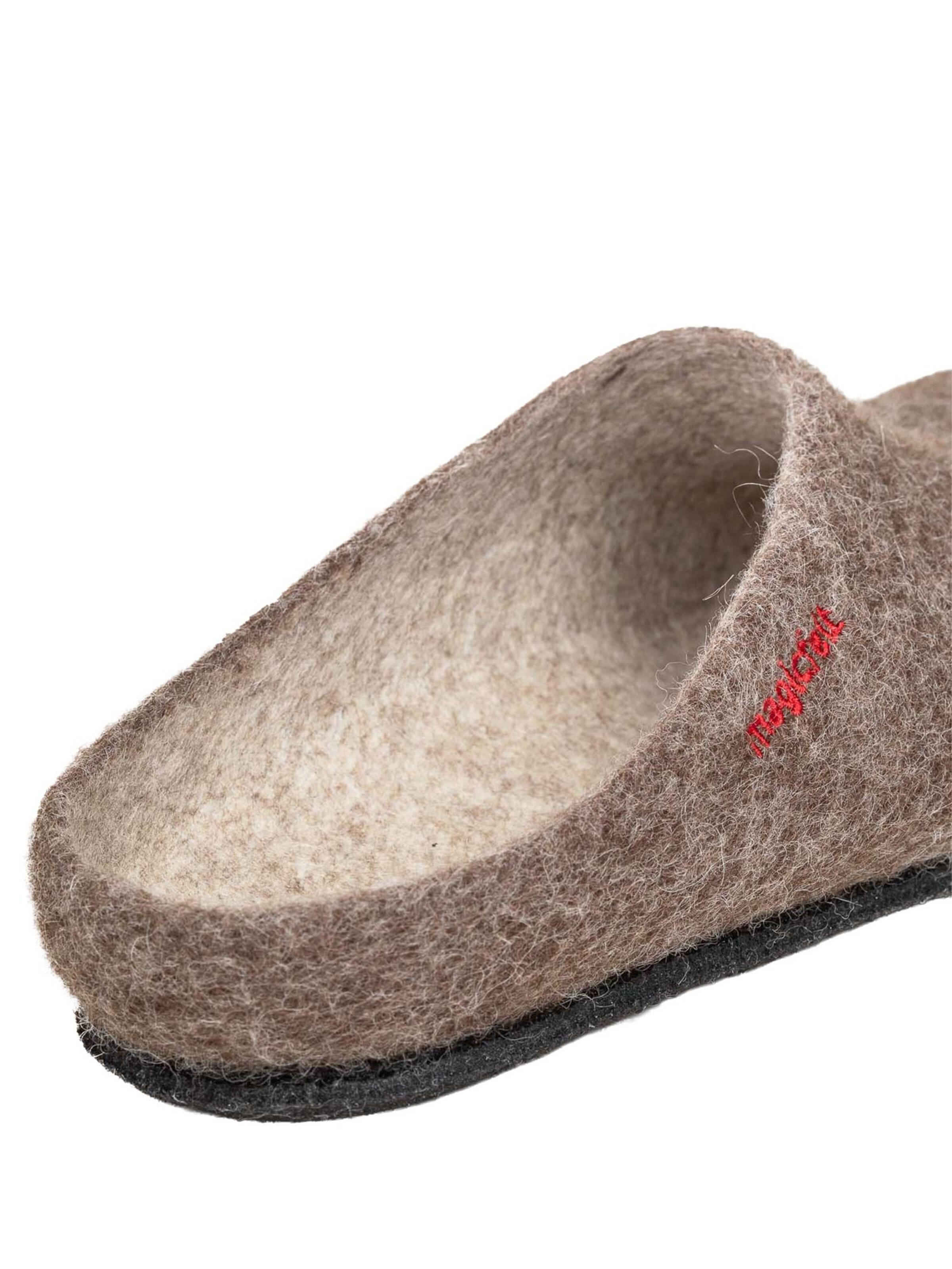 MagicFelt Slippers 'Filz' in Brown