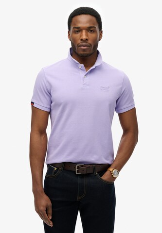 Superdry Shirt in Lila: voorkant