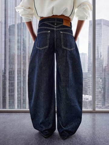 Bershka Baggy Farmer - kék
