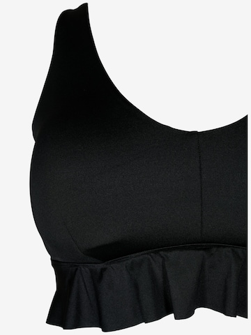 Swim by Zizzi - Soutien Bustier Top de biquíni 'SENYA' em preto