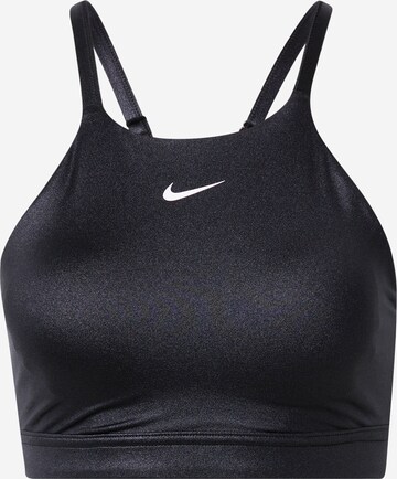 NIKE Bustier Sport bh 'INDY' in Zwart: voorkant