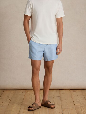 DAN FOX APPAREL Board Shorts 'Juri' in Blue: front
