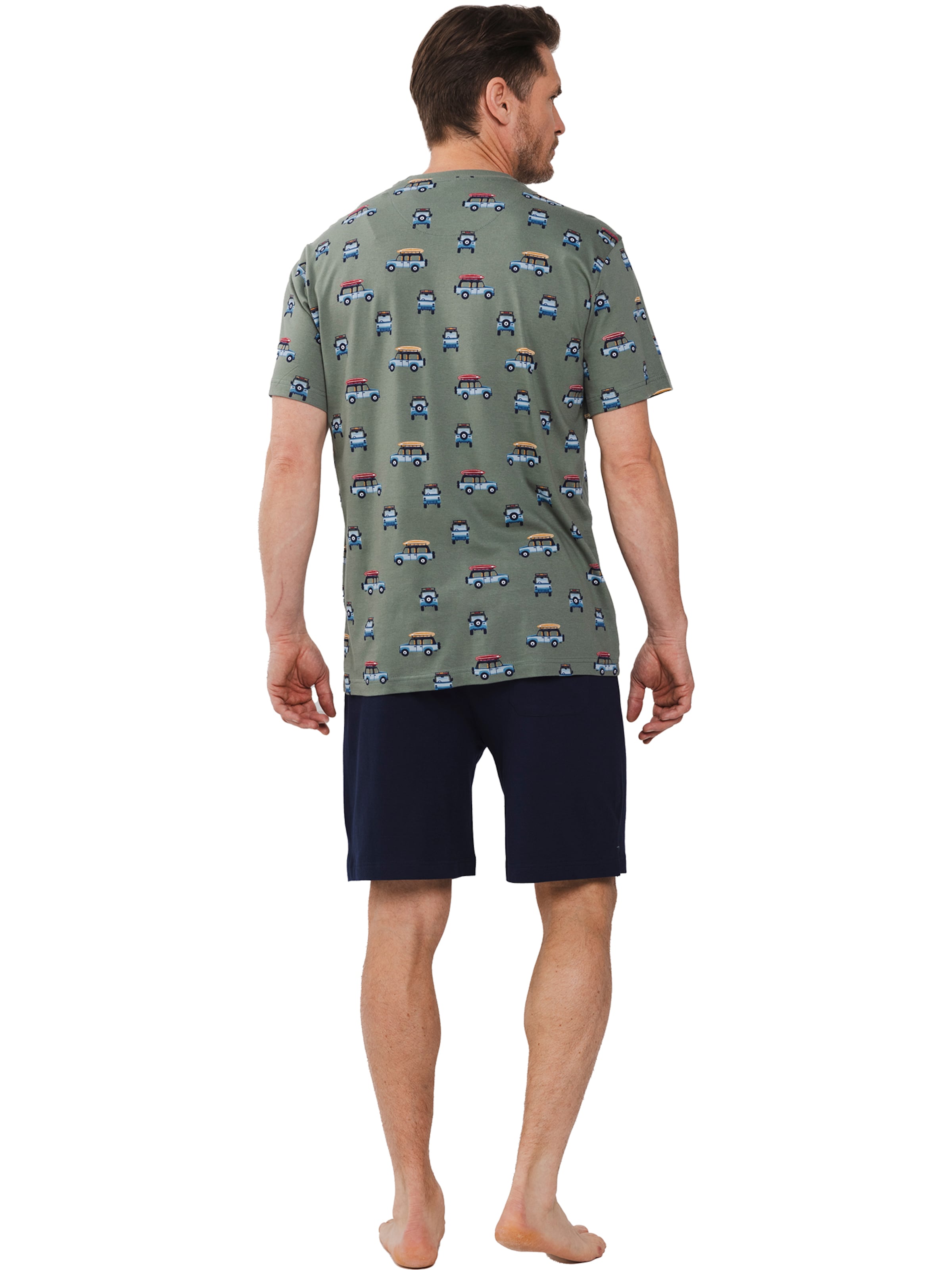 Pastunette Pyjama kort 'Shortama' in Groen