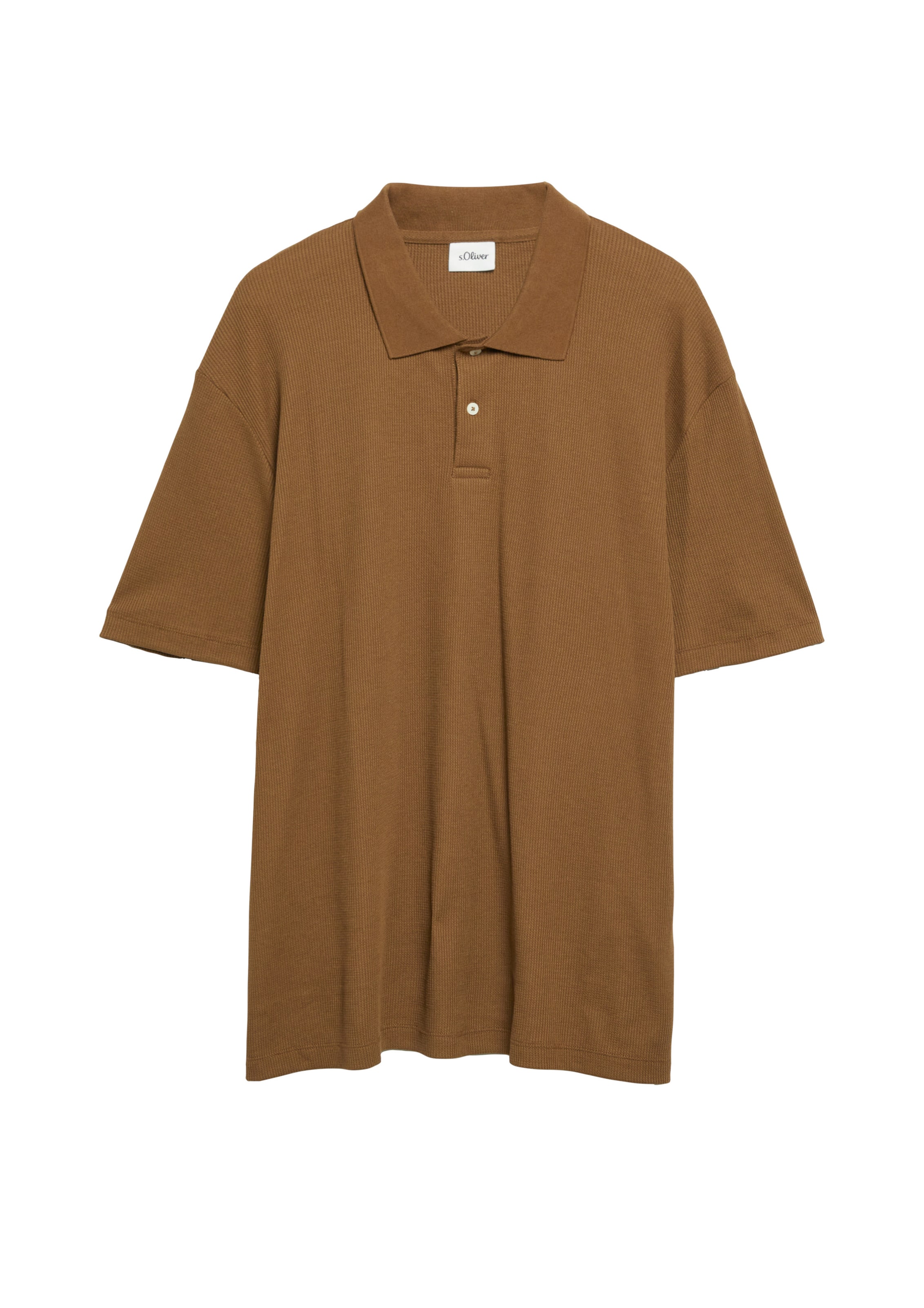 s.Oliver Poloshirt in Braun: Vorderseite