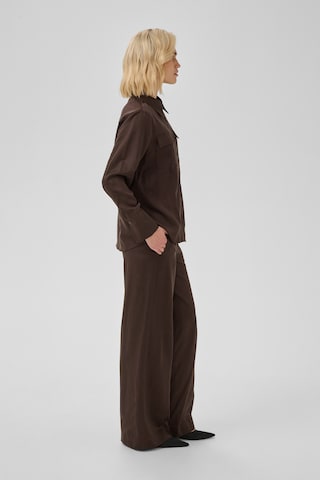 My Essential Wardrobe Wide Leg Bukser 'MWJojo' i brun