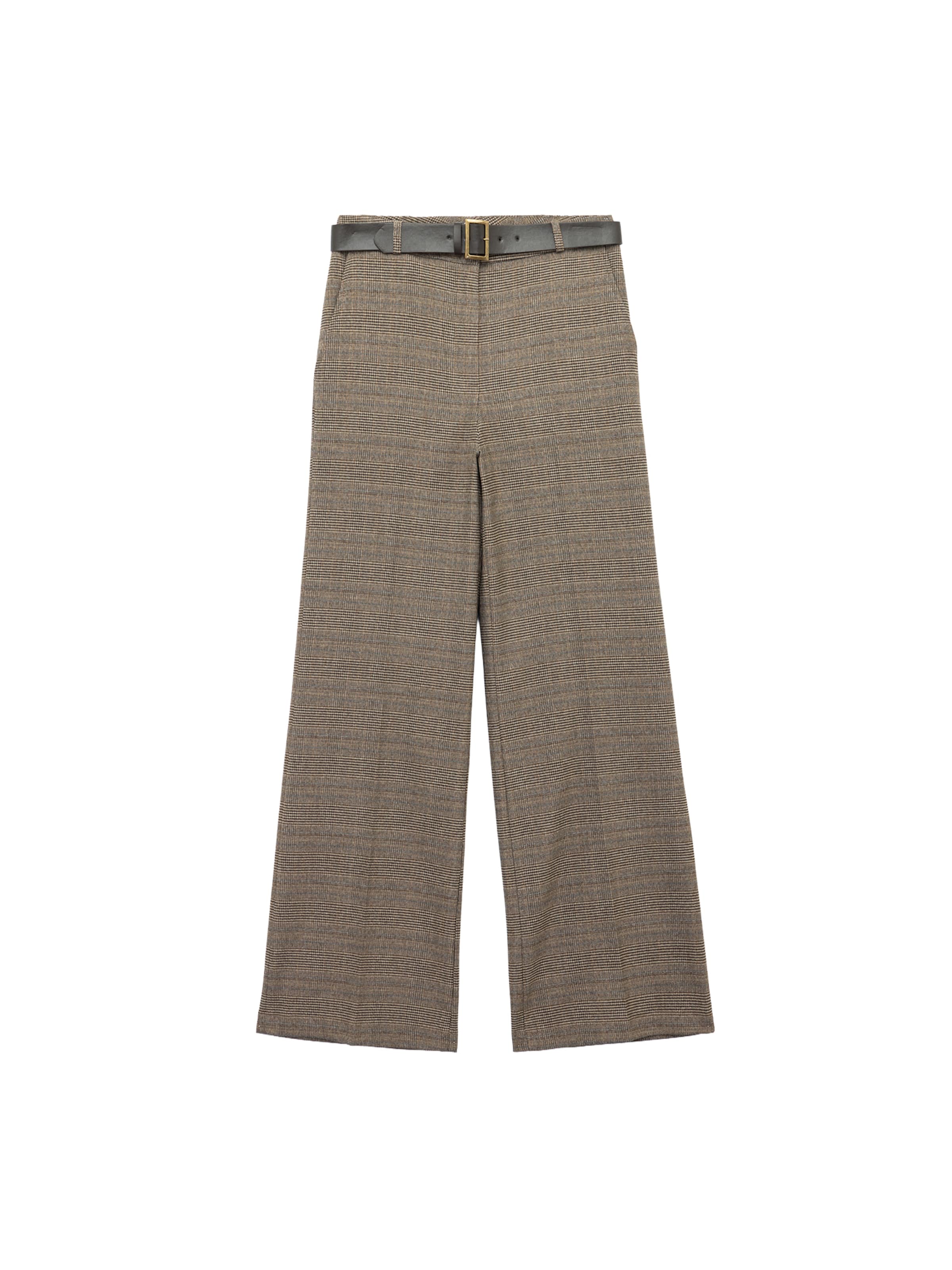 Koton Wide leg Trousers in Brown: front