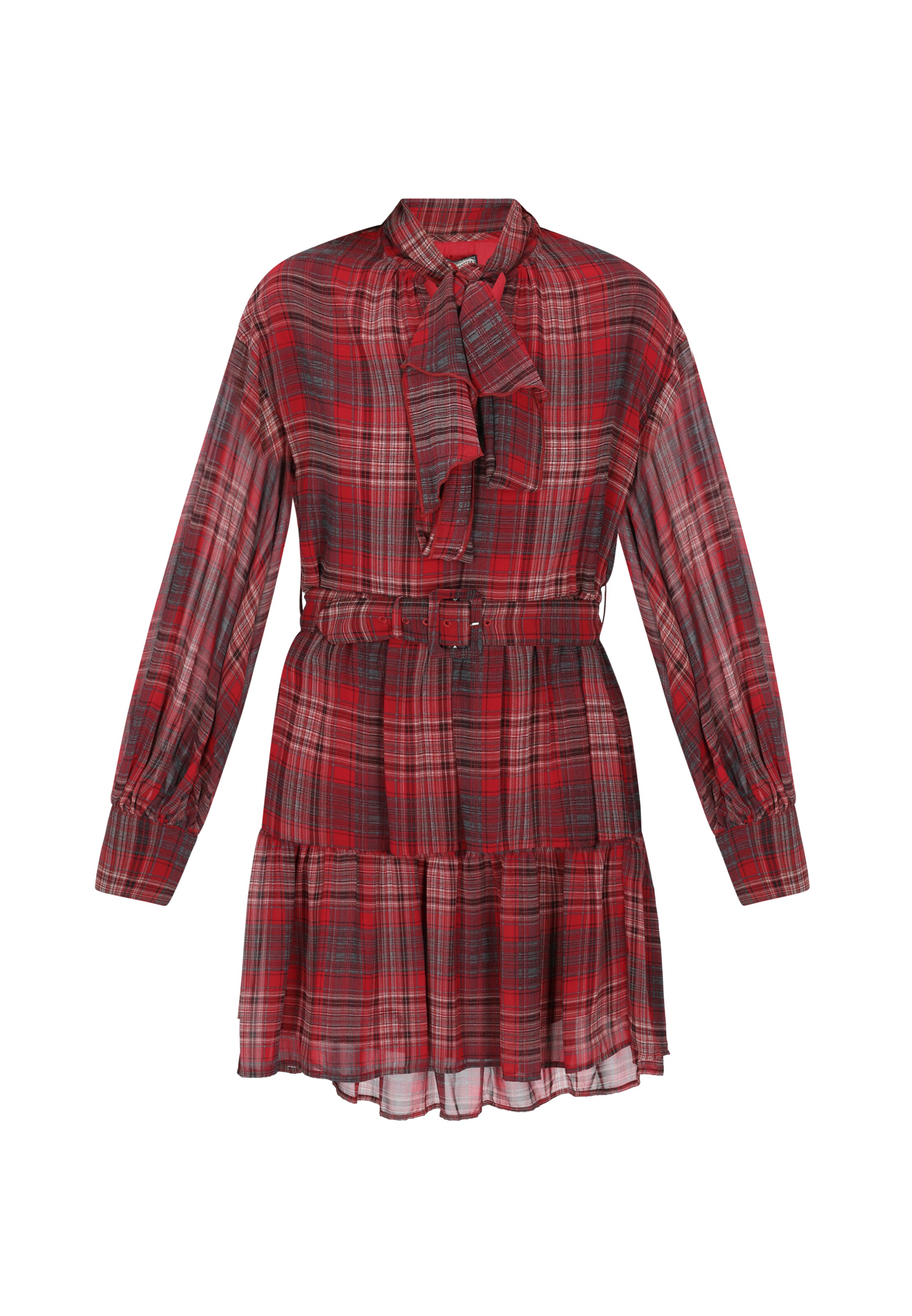 DreiMaster VintageKošulja haljina - crvena boja: prednji dio