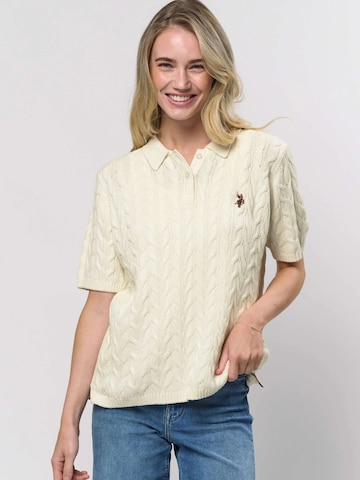 U.S. POLO ASSN. Tričko ' Magda ' – bílá: přední strana
