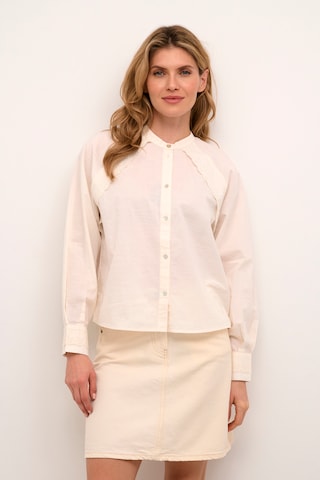 SOAKED IN LUXURY Blouse 'Annabella' in Beige: voorkant