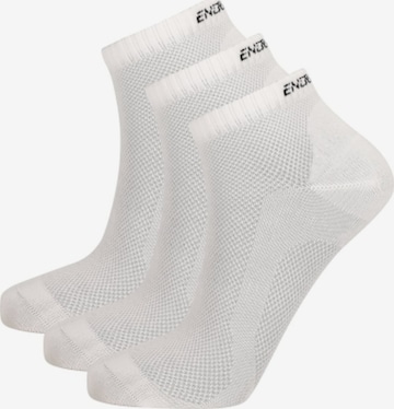 Chaussettes ENDURANCE en blanc : devant