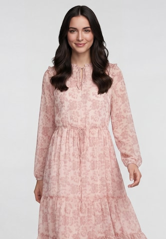 Usha - Vestido en beige: frente