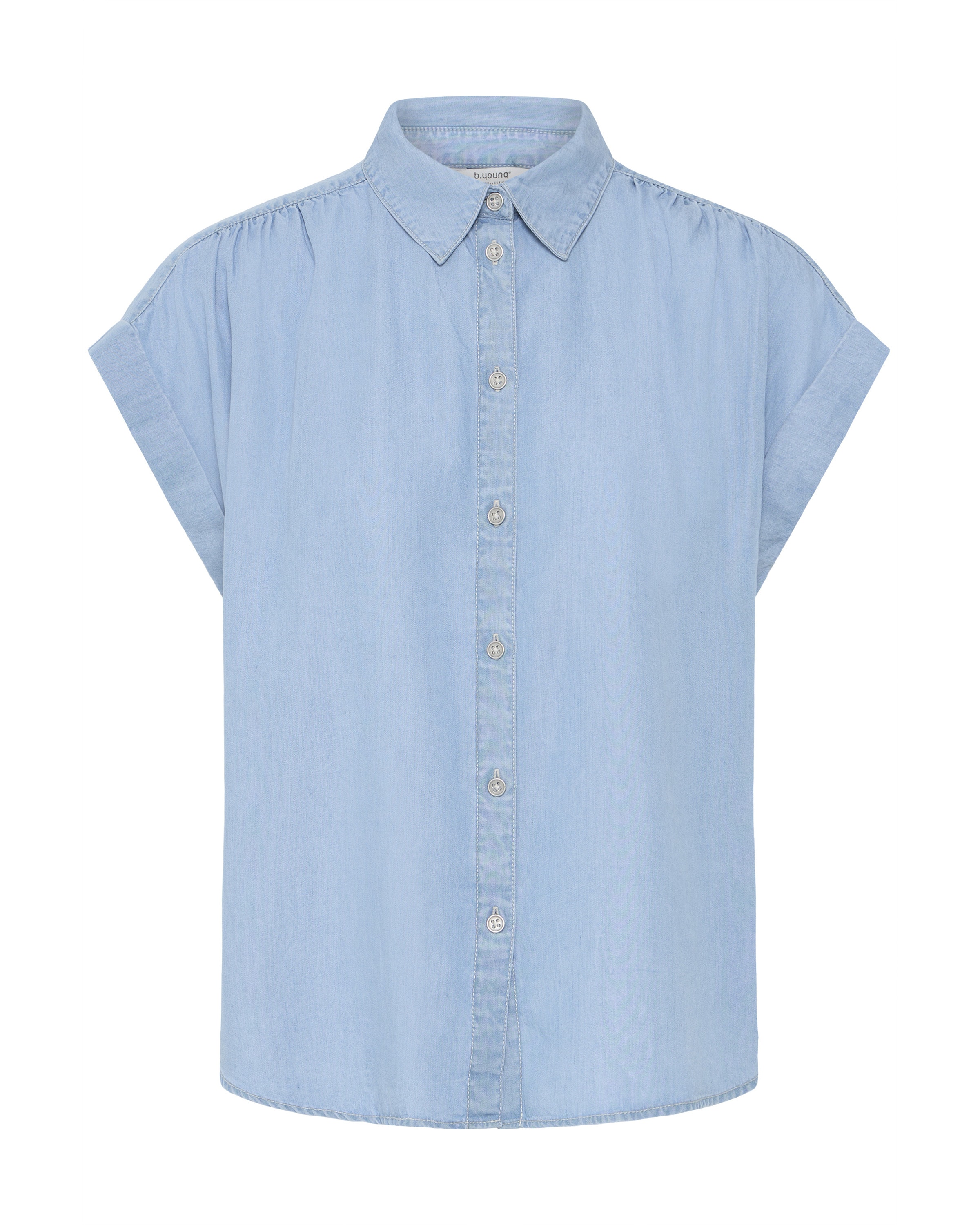 b.young Bluse 'KOSMO' in Blau: Vorderseite