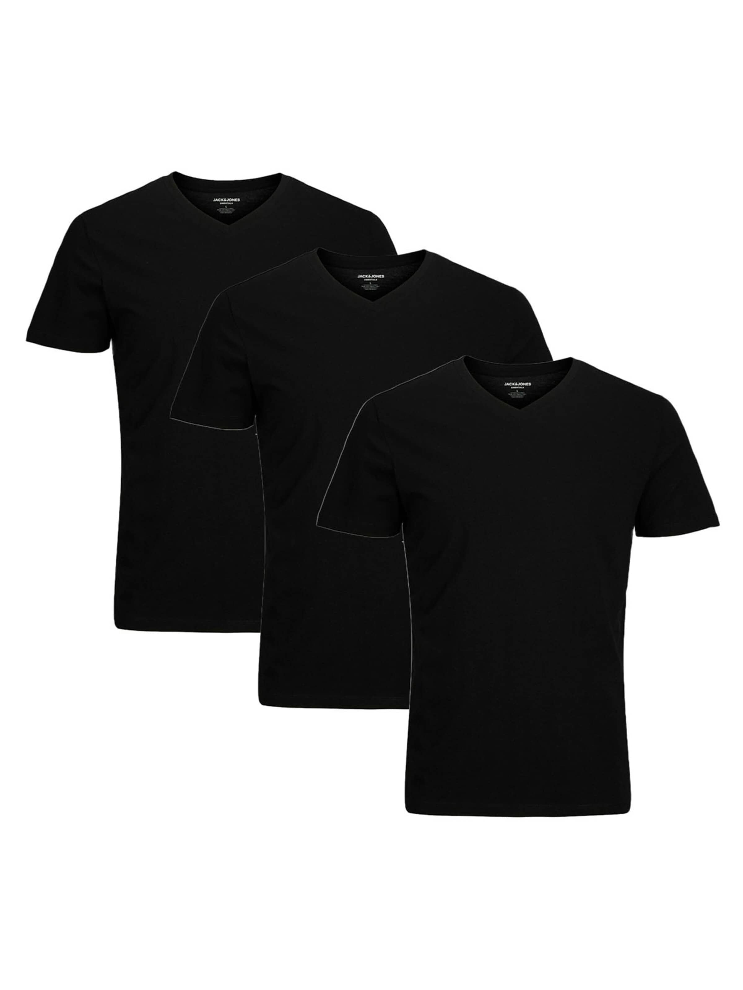 JACK & JONES Shirt 'Organic Basic' in S in de kleur Zwart, Productweergave
