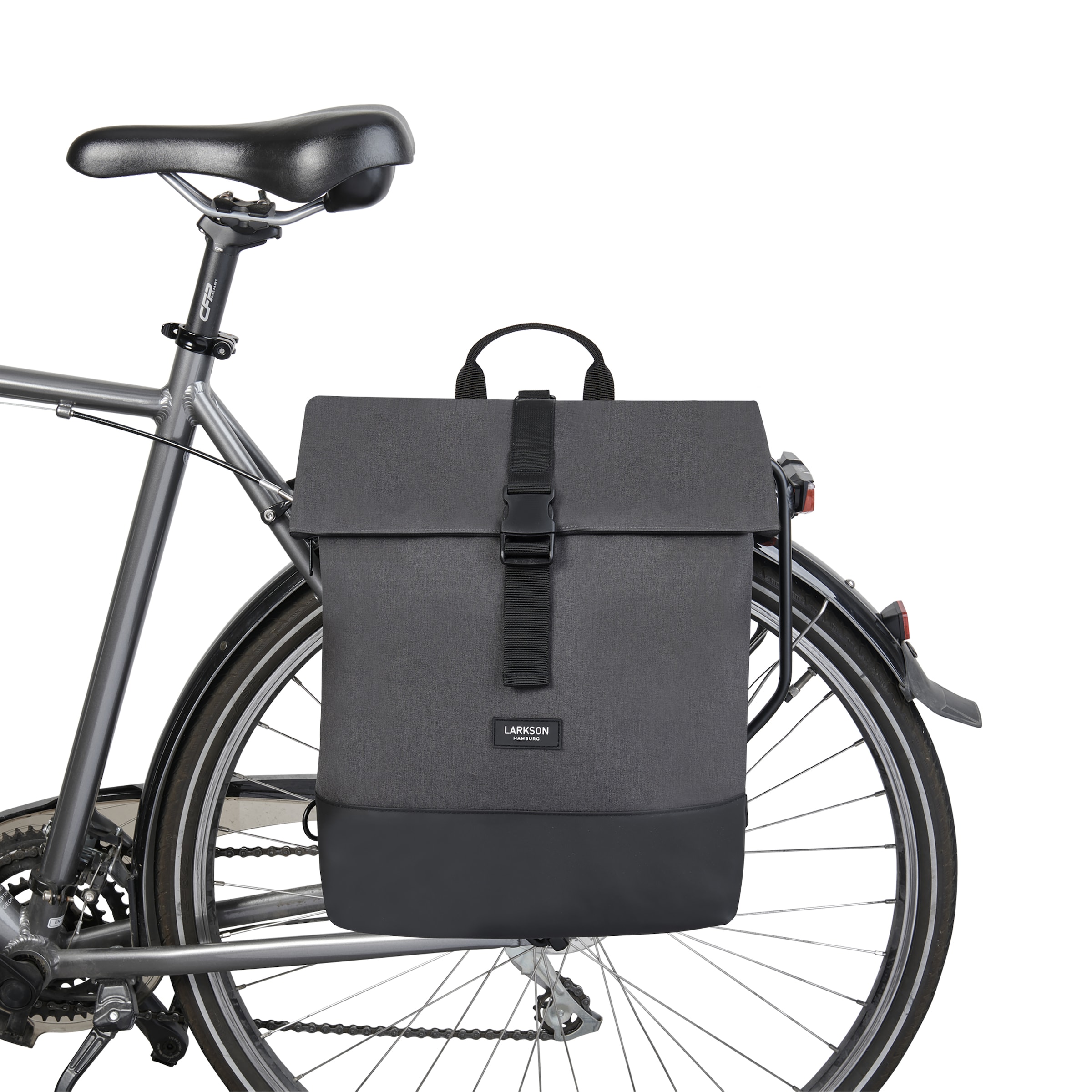 LARKSON Sportovní batoh 'Tammo Bike' – šedá: přední strana
