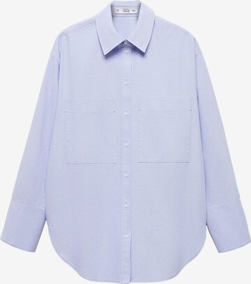 MANGO Blouse 'Jox' in Blauw: voorkant