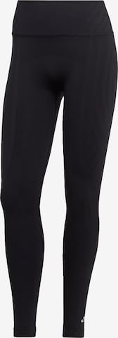ADIDAS PERFORMANCE Skinny Workout Pants 'FORMOTION' in Black: front