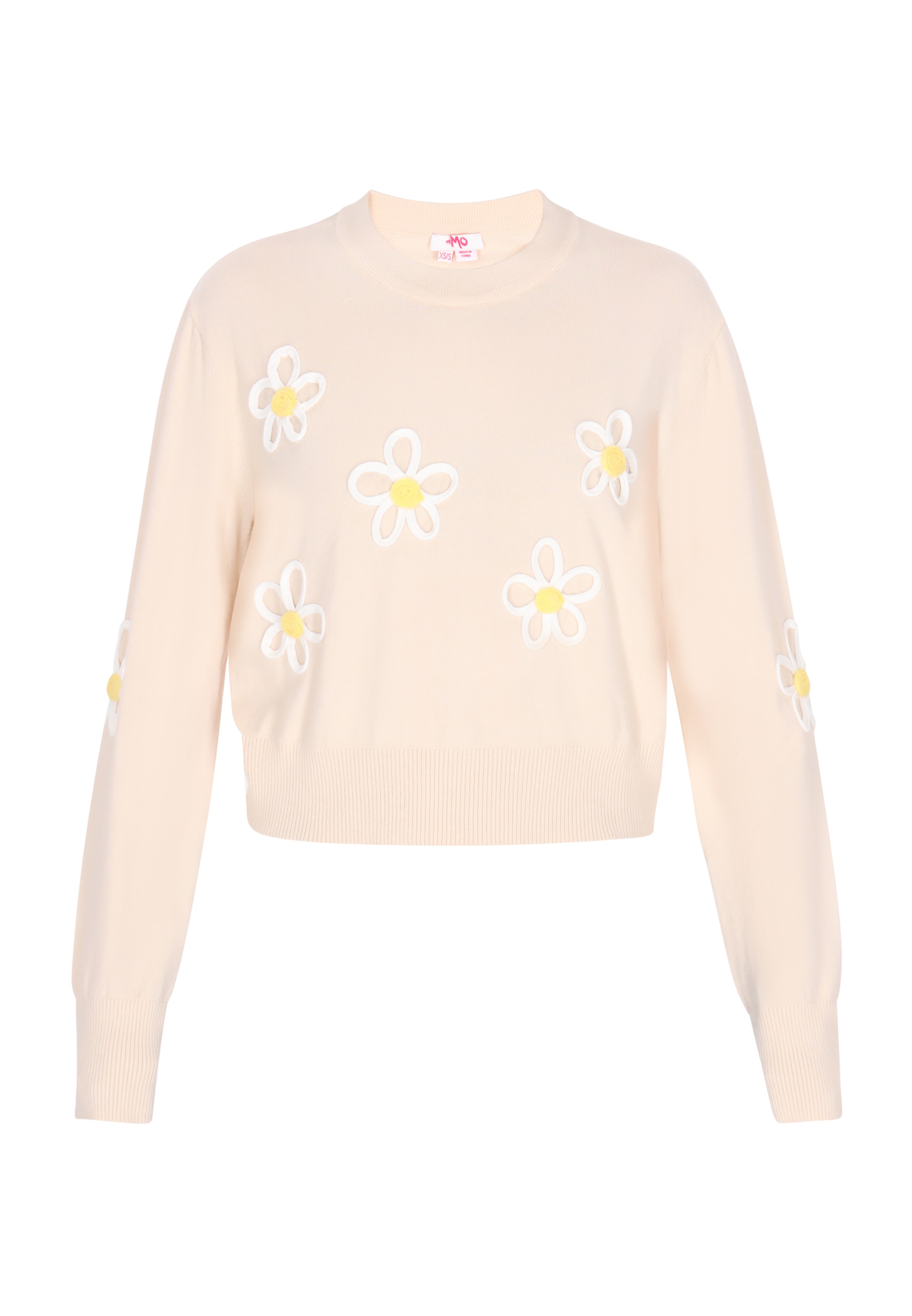 Pulover de la MYMO pe alb: față