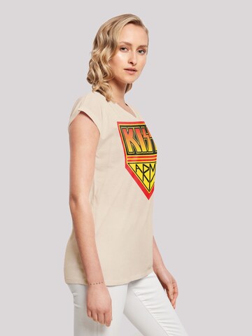 T-shirt 'Kiss ' F4NT4STIC en beige