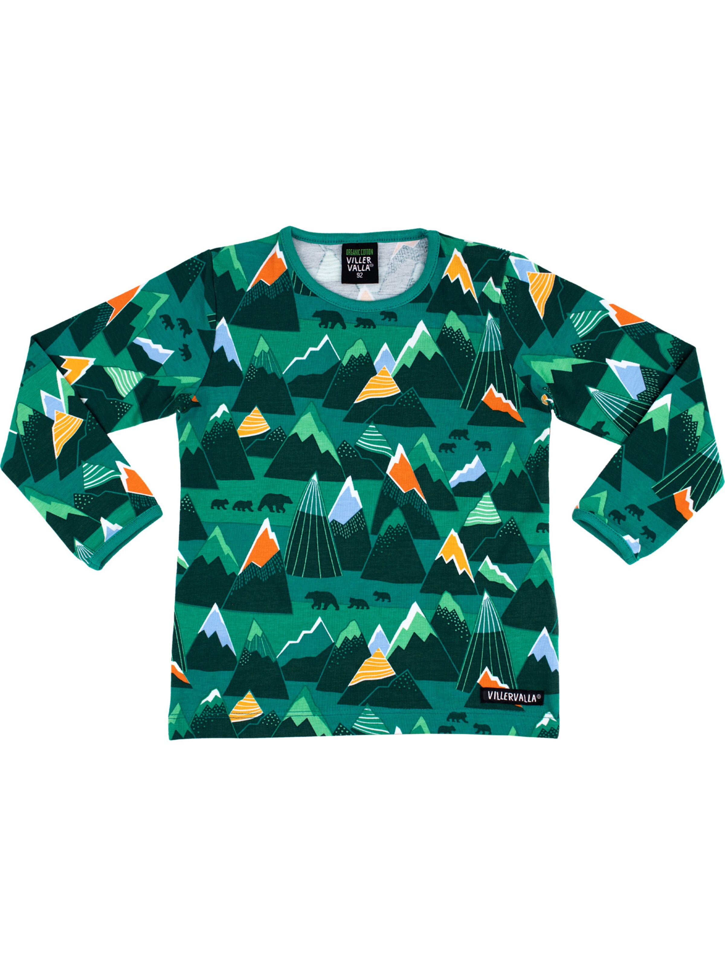 Villervalla Shirt 'Mountain' in Green: front