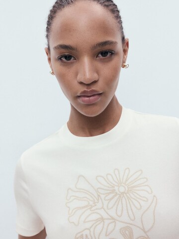 Tricou 'CORSICA' de la MANGO pe alb
