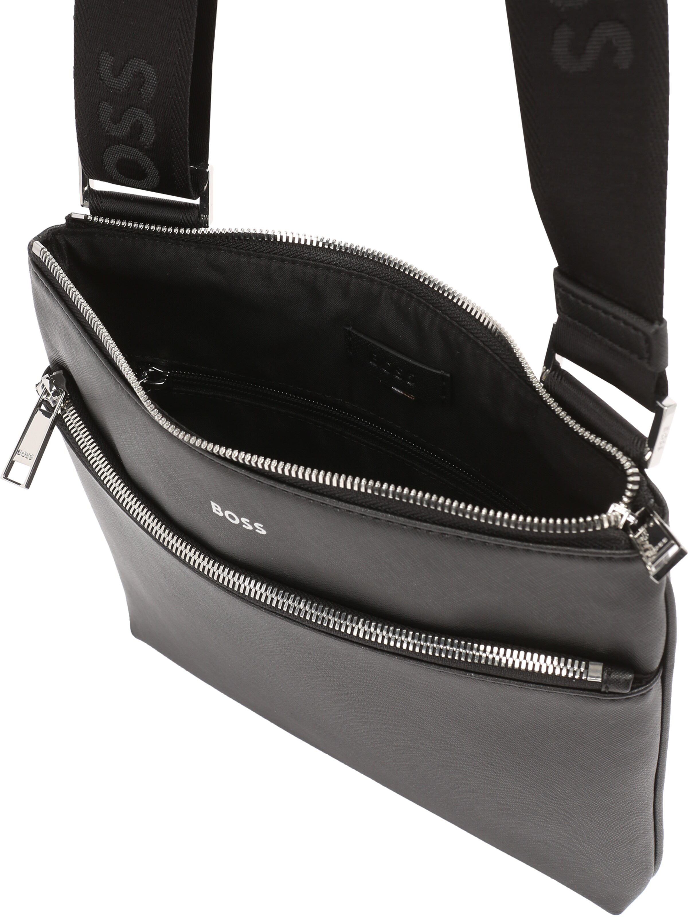 BOSS Olkalaukku 'Zair' värissä musta