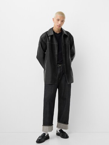 Bershka Between-season jacket in Black