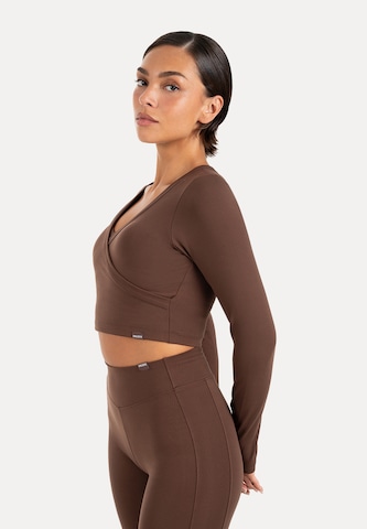 T-shirt 'Niora' Smilodox en marron
