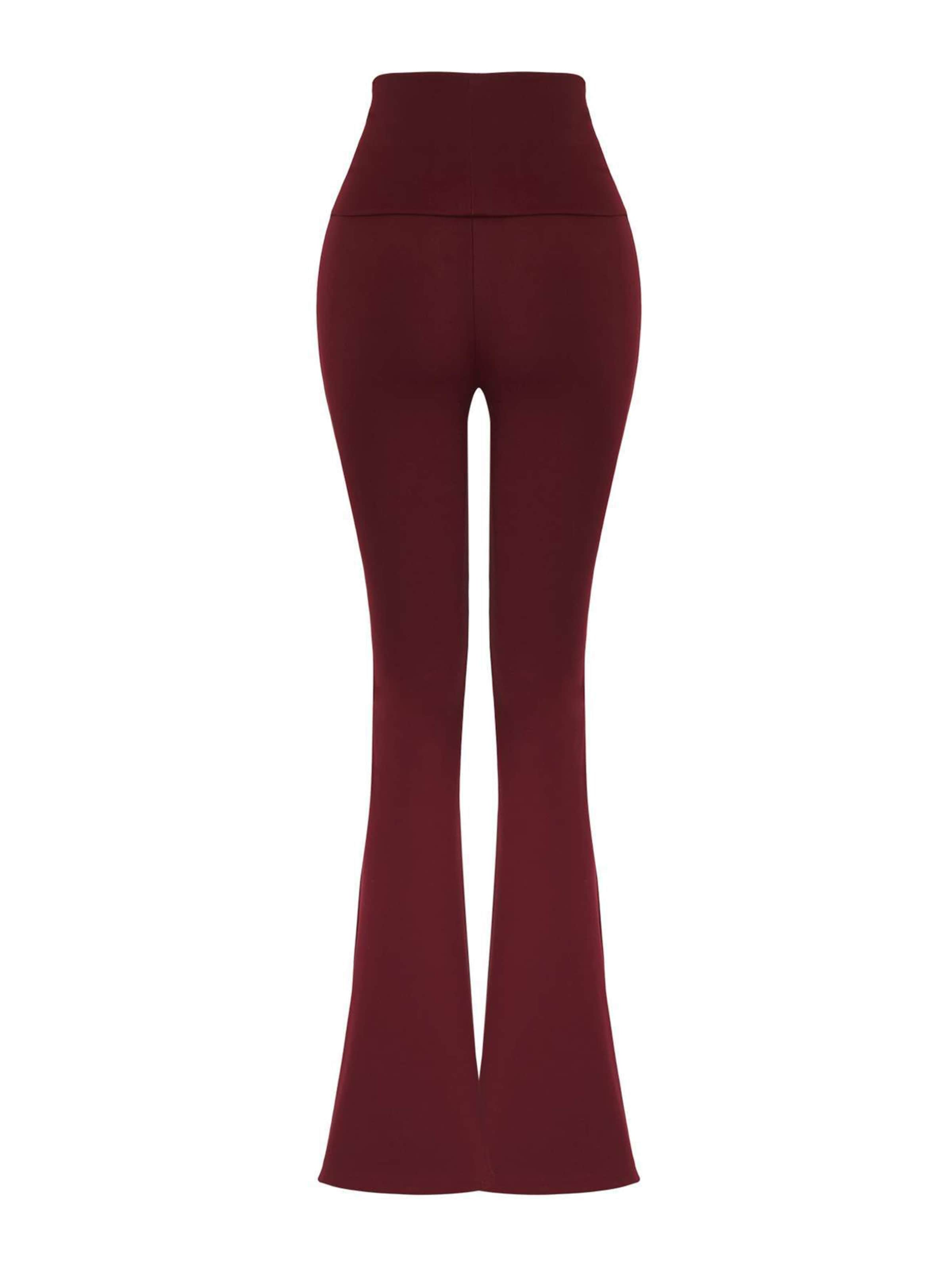 Trendyol Zvonový Kalhoty – červená