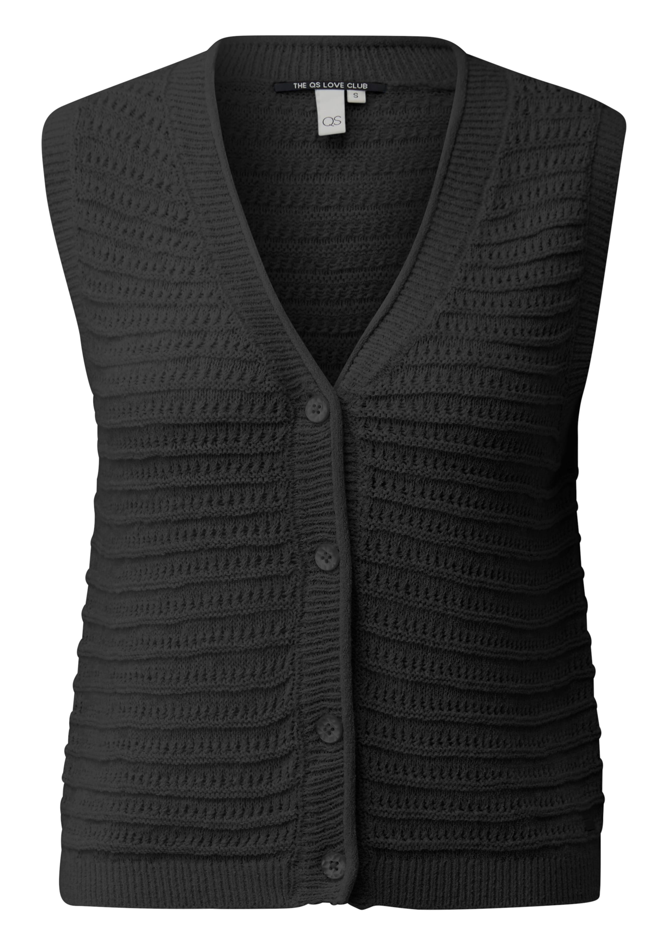 QS Vest in Black: front