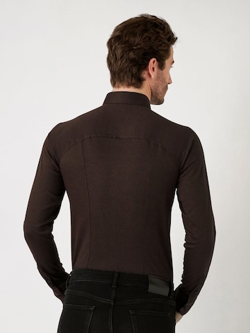 DESOTO Slim fit Business shirt in Brown