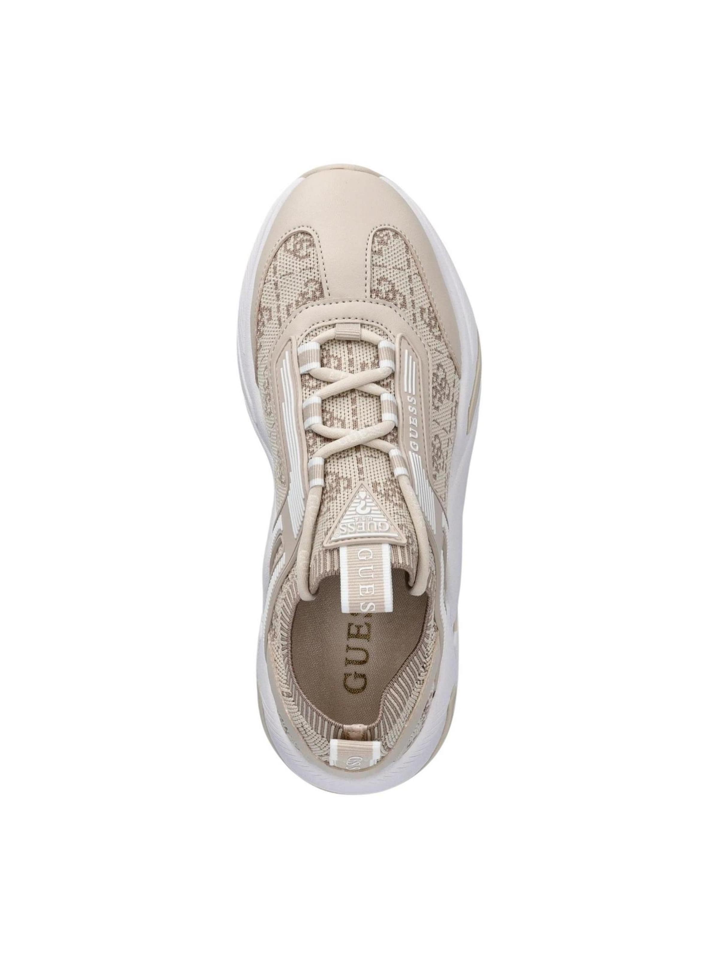 Sneaker bassa 'GENGA FLPGEN FAM12' di GUESS in beige