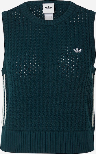 ADIDAS ORIGINALS Pulover 'Adicolor' u tamno zelena / bijela, Pregled proizvoda