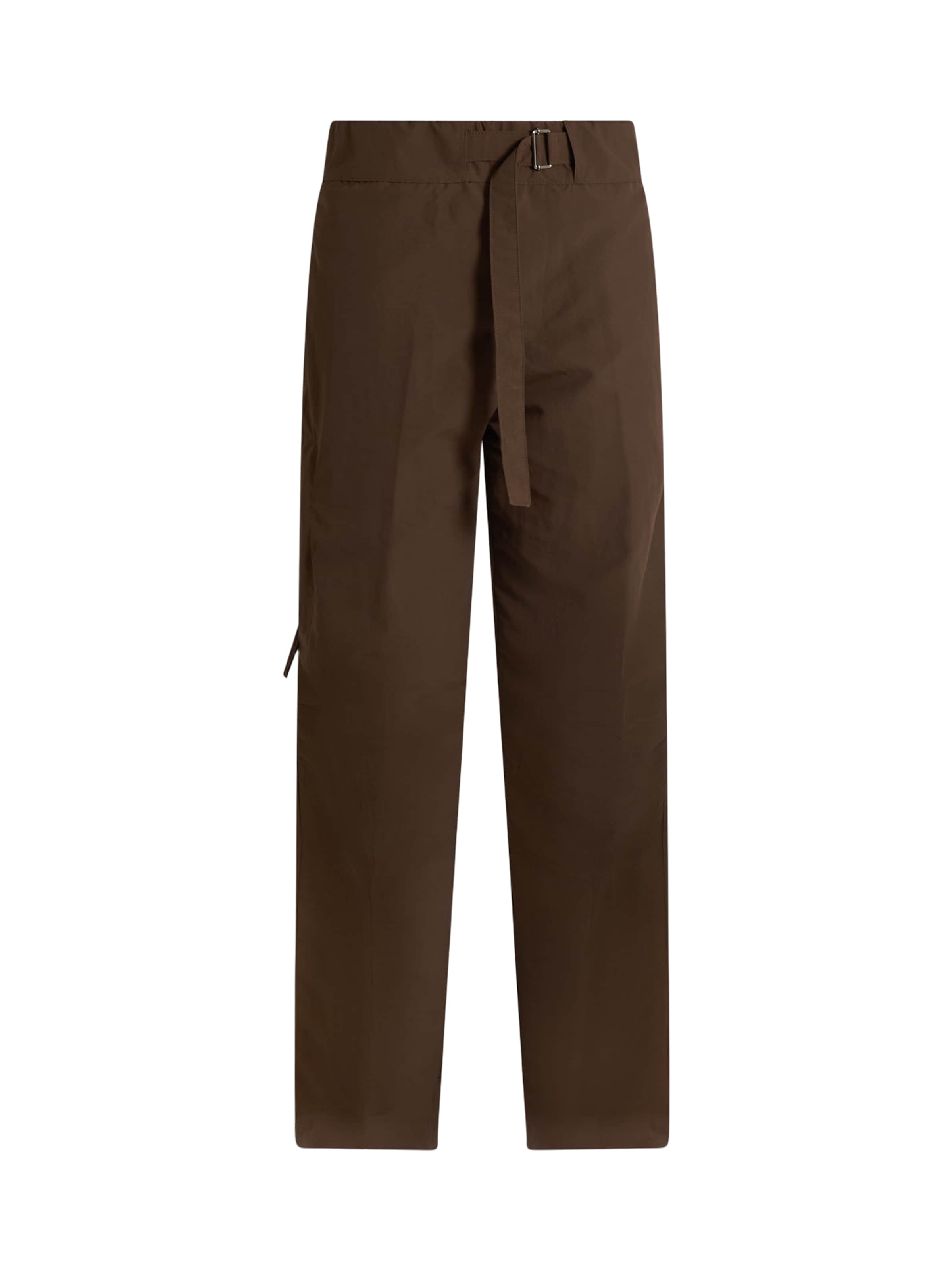 Yes London Wide Leg Hose in Braun: Vorderseite